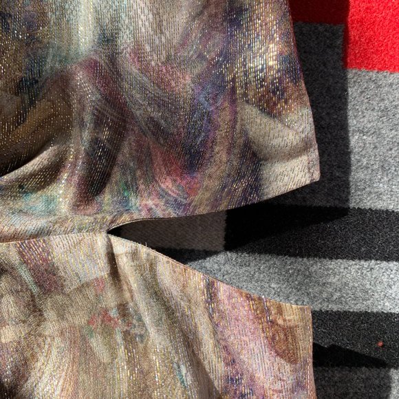 H&M Conscious Collection 2016 Size 2 Gold Silk Dress - Picture 4 of 4